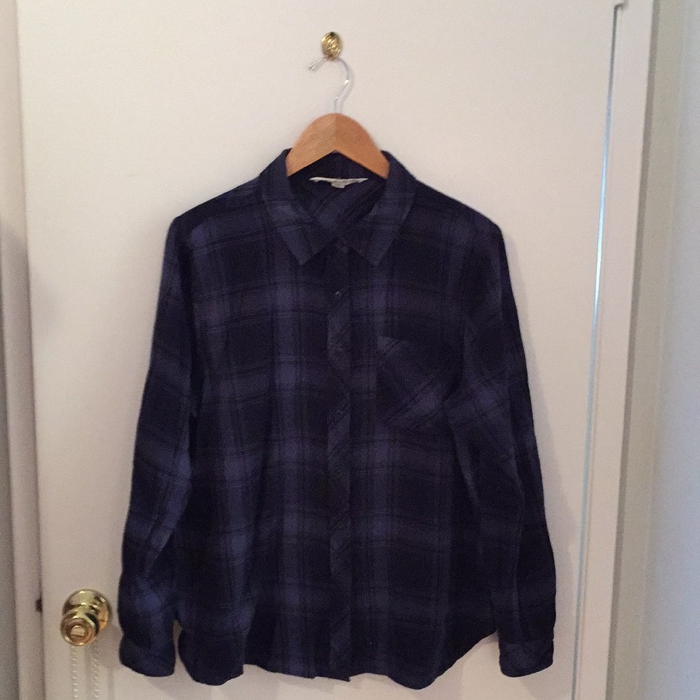 Dark Blue Plaid Shirt!